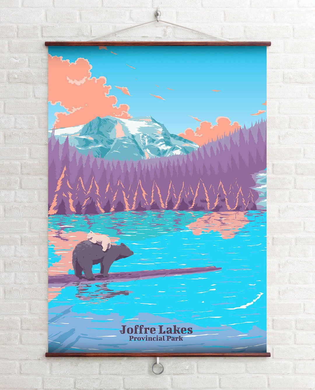 Joffre Lakes Provincial Park Travel Poster