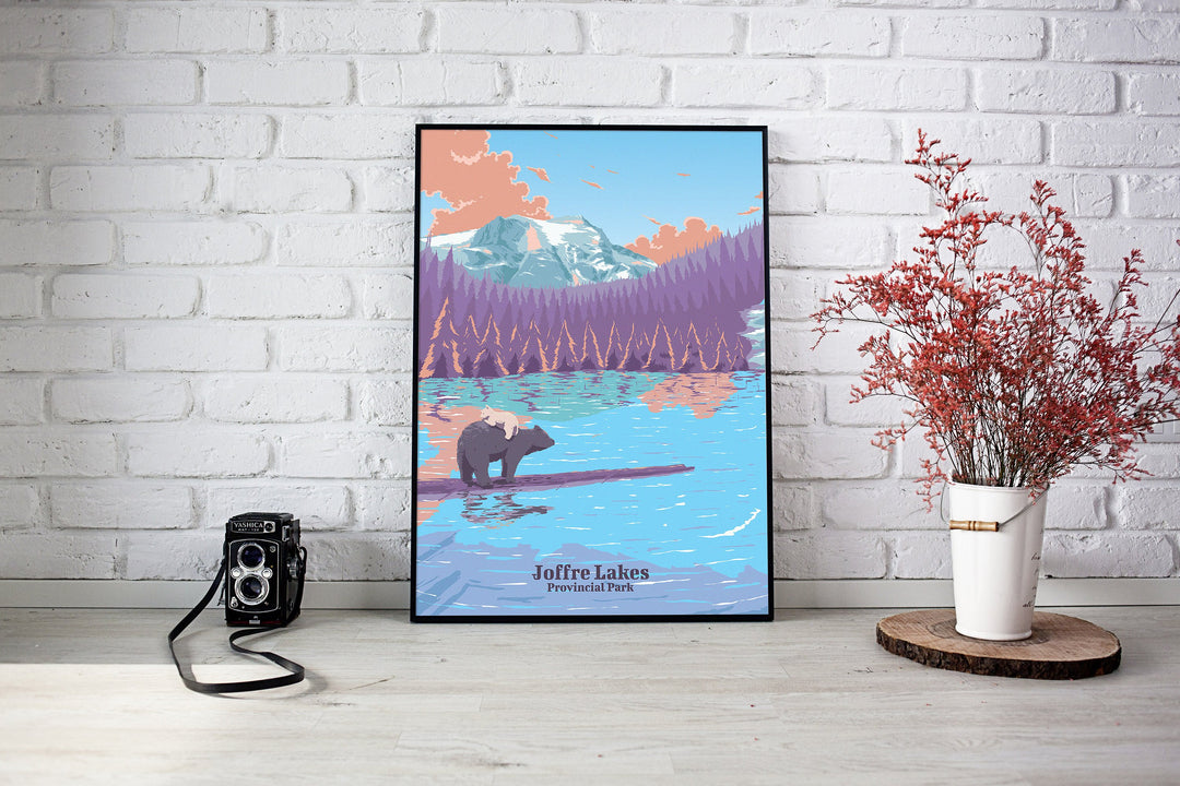 Joffre Lakes Provincial Park Travel Poster