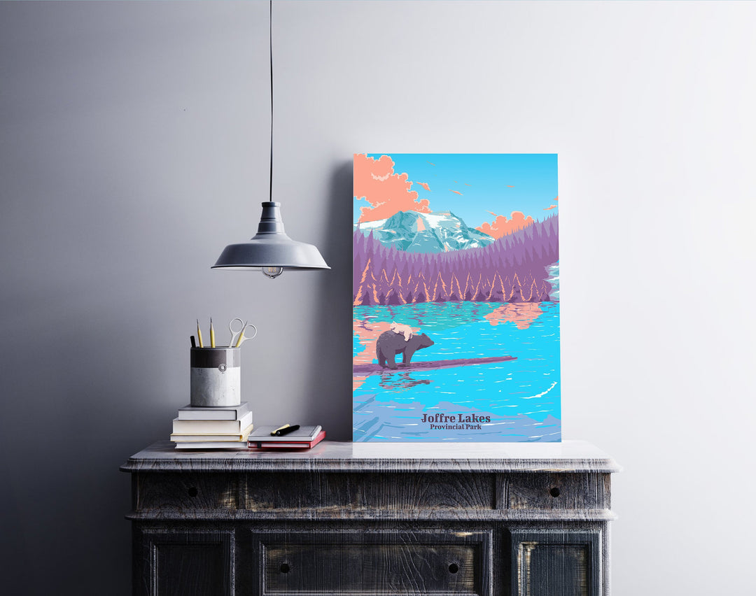 Joffre Lakes Provincial Park Travel Poster