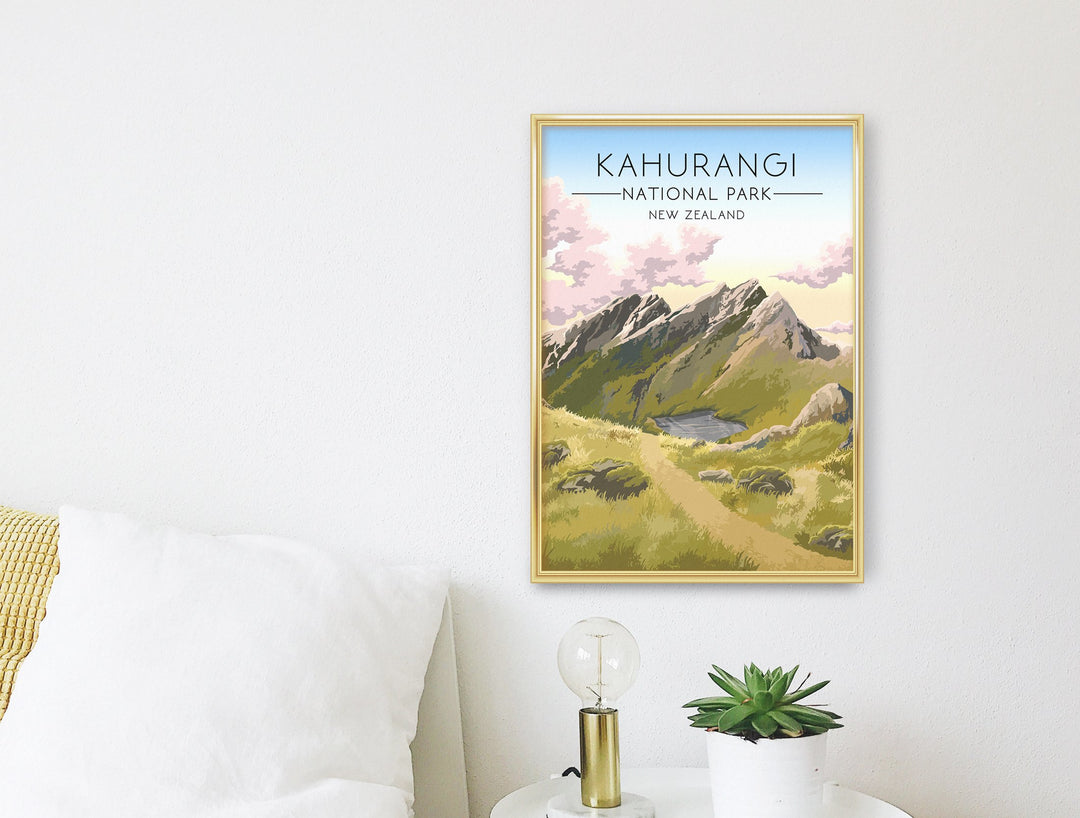 Kahurangi National Park New Zealand Travel Poster