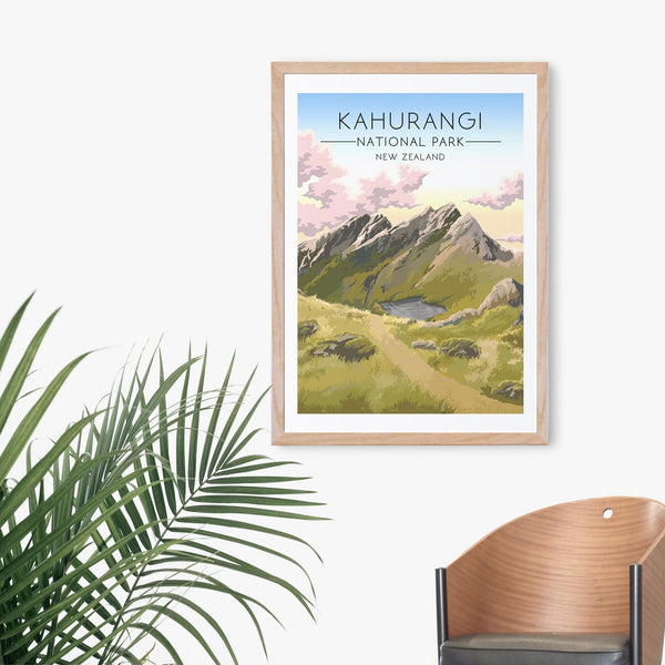 Kahurangi National Park New Zealand Travel Poster