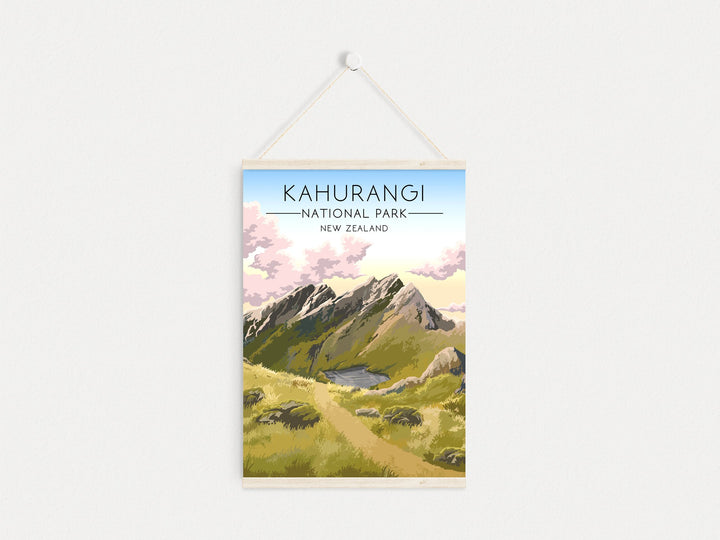 Kahurangi National Park New Zealand Travel Poster