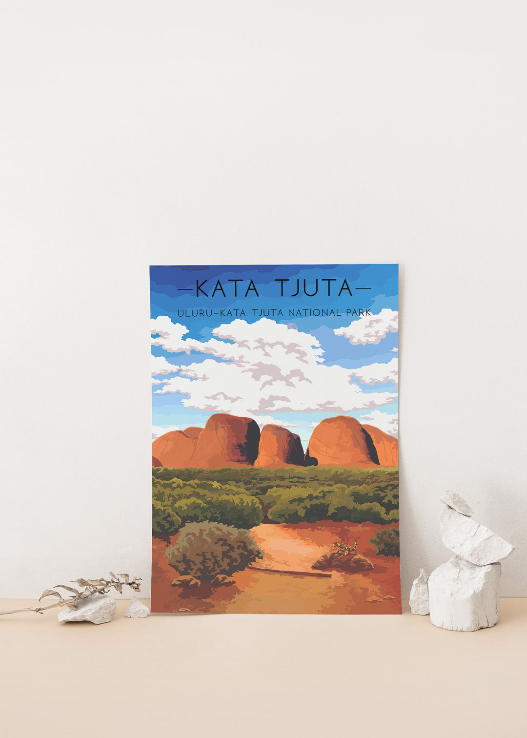 Kata Tjuta - Uluru Kata Tjuta National Park Australia Travel Poster