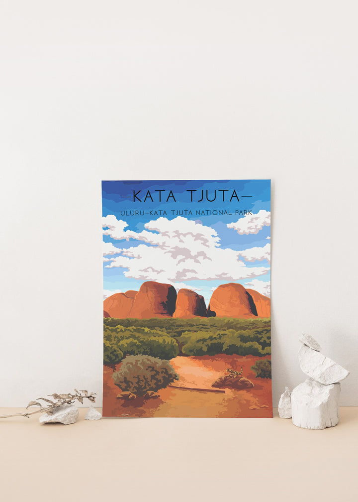 Kata Tjuta - Uluru Kata Tjuta National Park Australia Travel Poster