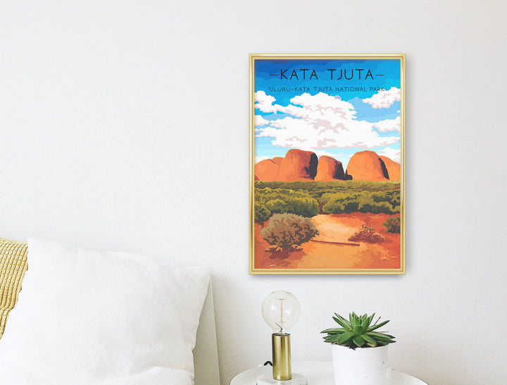 Kata Tjuta - Uluru Kata Tjuta National Park Australia Travel Poster