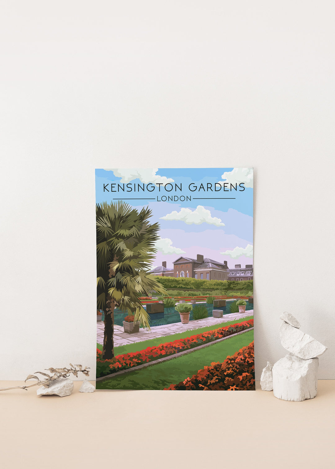 Kensington Gardens London Travel Poster