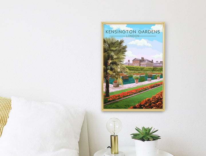 Kensington Gardens London Travel Poster