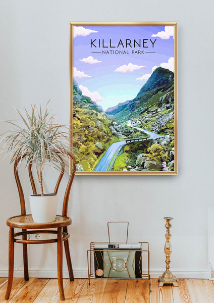 Killarney National Park Ireland Travel Poster