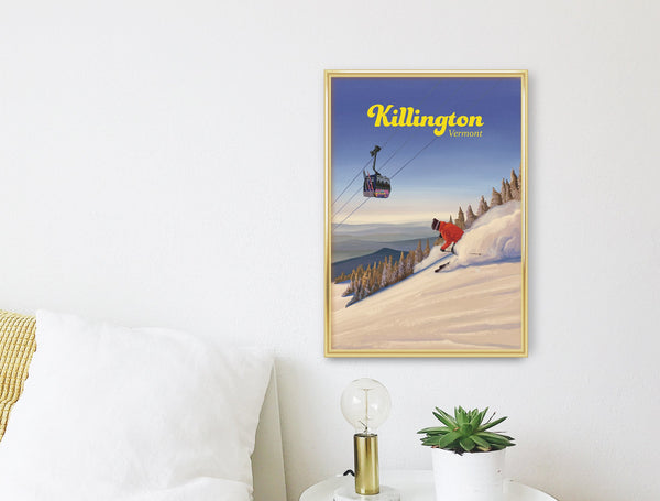 Killington Vermont Ski Resort Travel Poster