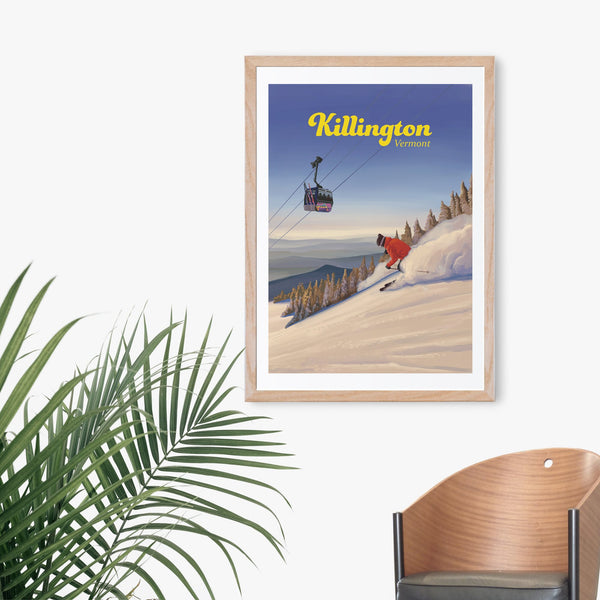 Killington Vermont Ski Resort Travel Poster