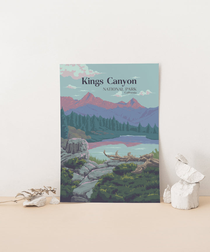 Kings Canyon National Park Travel Poster