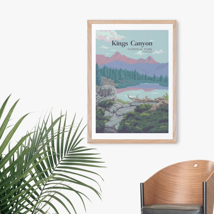 Kings Canyon National Park Travel Poster