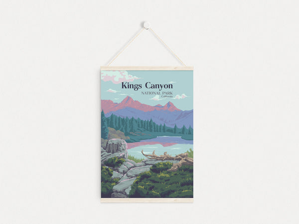 Kings Canyon National Park Travel Poster