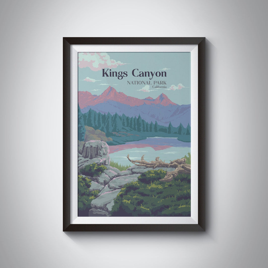 Kings Canyon National Park Travel Poster