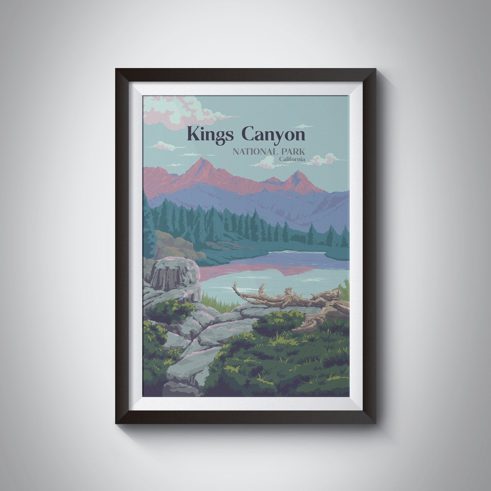 Kings Canyon National Park Travel Poster