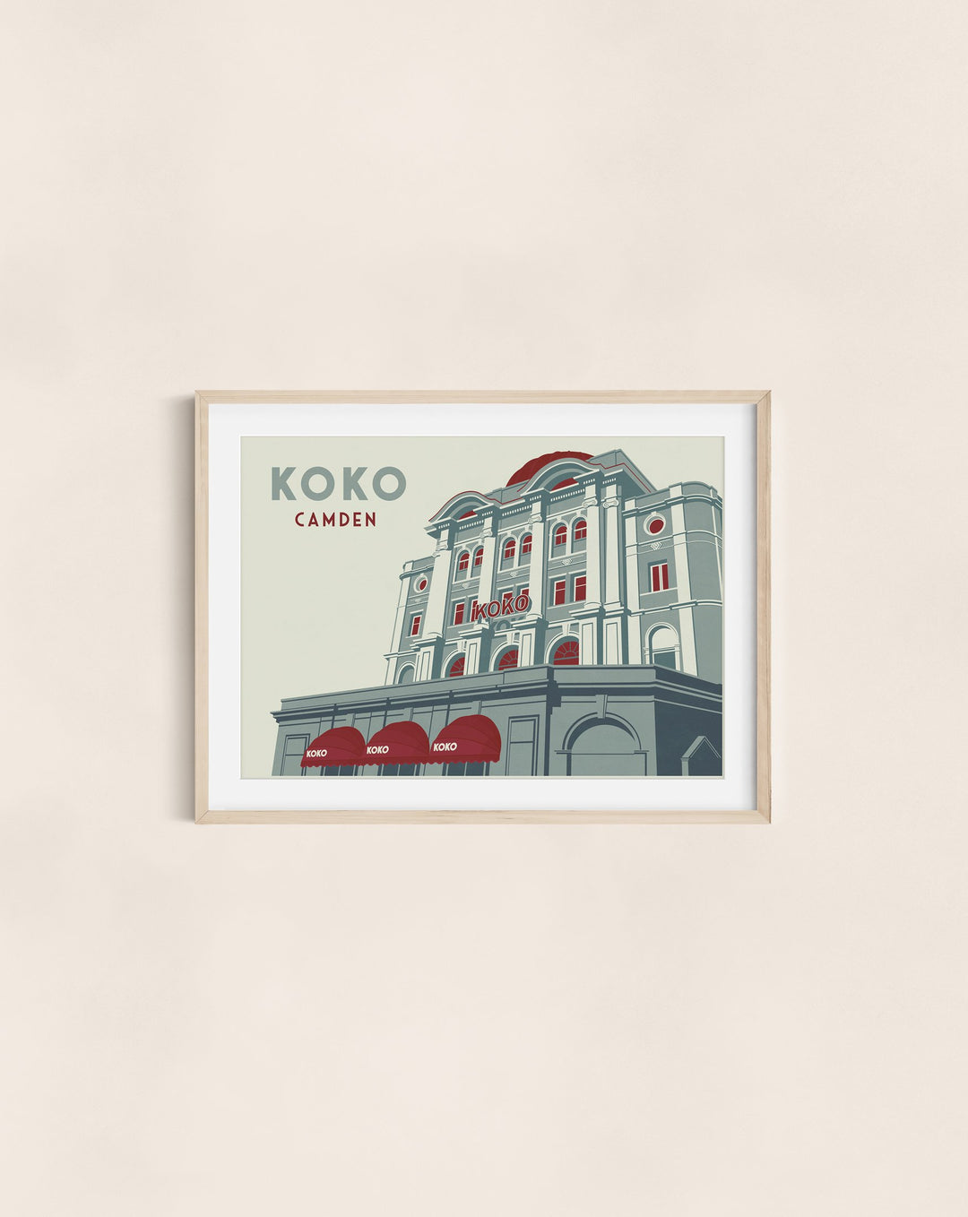 Koko Camden London Travel Poster