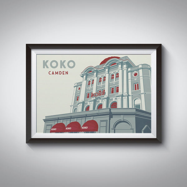 Koko Camden London Travel Poster