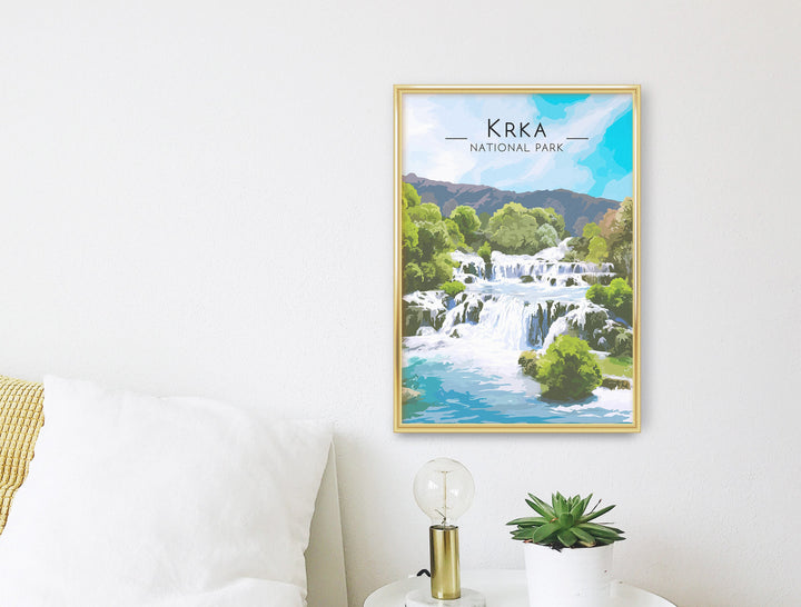 Krka National Park Travel Poster, Croatia