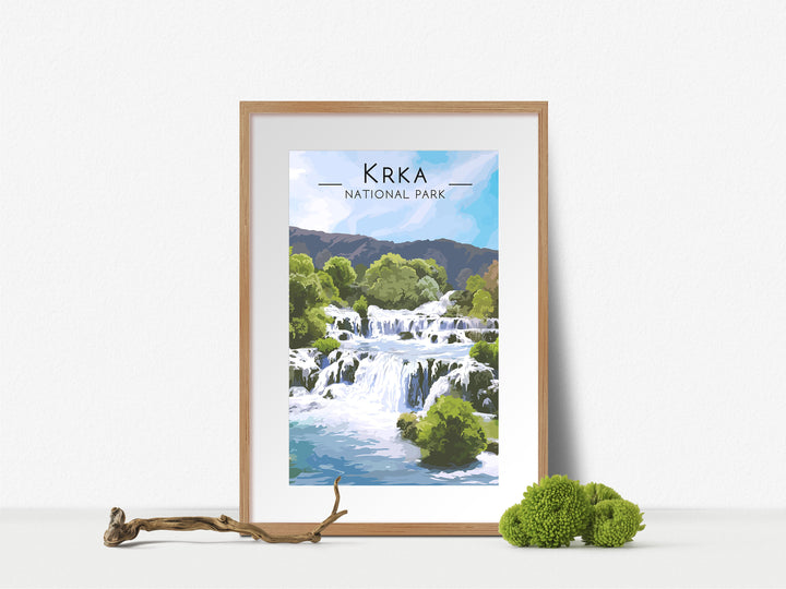 Krka National Park Travel Poster, Croatia