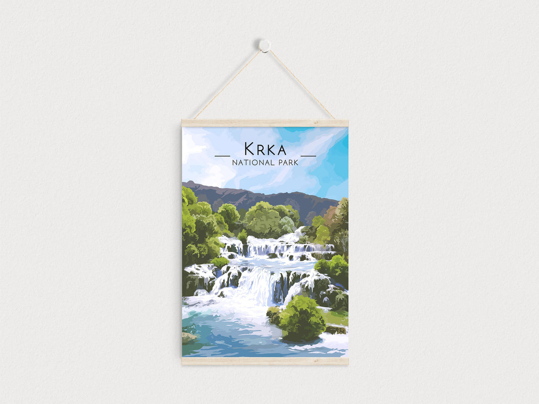 Krka National Park Travel Poster, Croatia