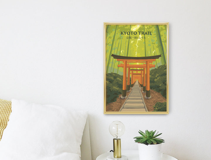 Kyoto Trail Japan Travel Poster