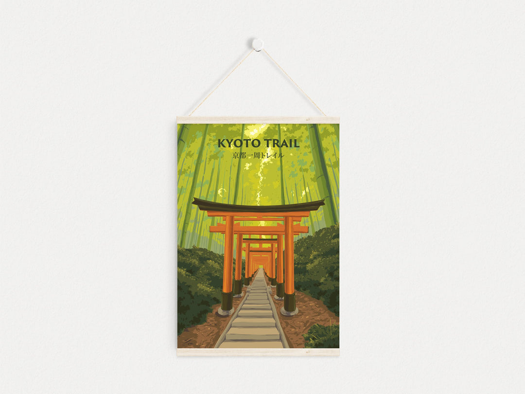 Kyoto Trail Japan Travel Poster