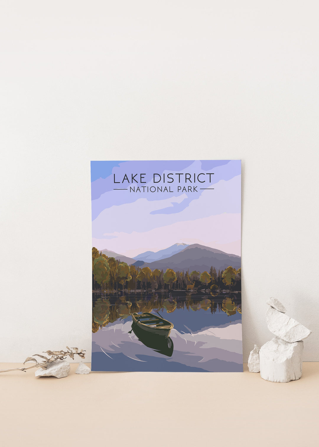 Lake District National Park Travel Poster