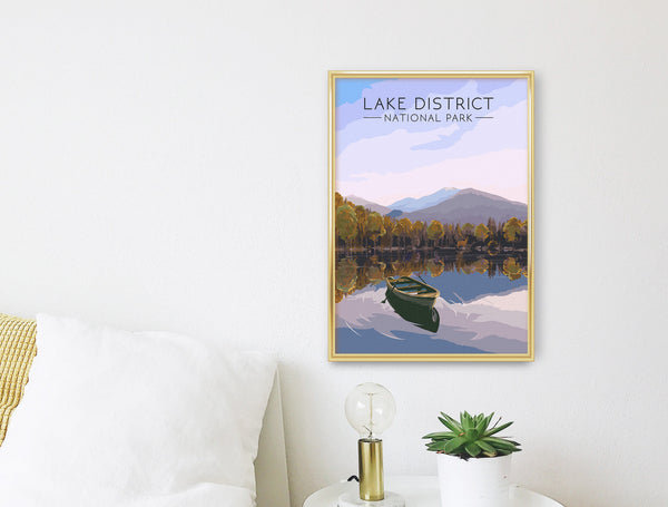 Lake District National Park Travel Poster