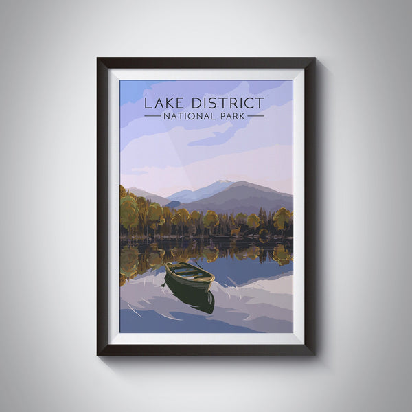 Lake District National Park Travel Poster