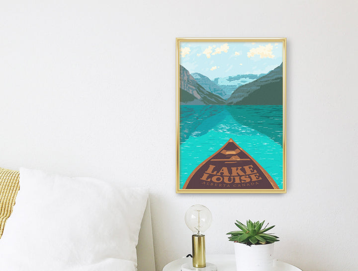 Lake Louise Canada Travel Poster