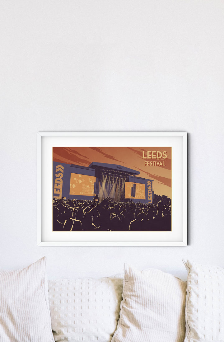 Leeds Festival Travel Poster