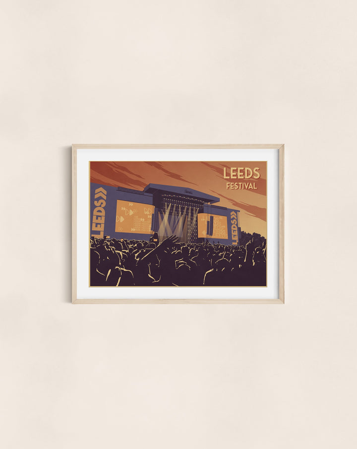 Leeds Festival Travel Poster