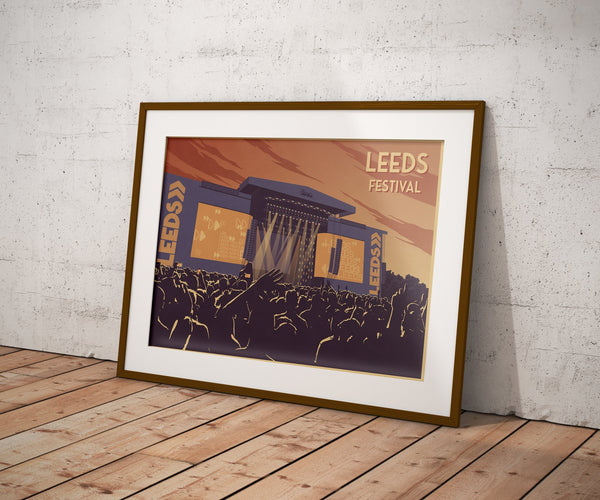 Leeds Festival Travel Poster