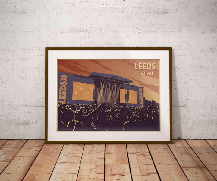 Leeds Festival Travel Poster