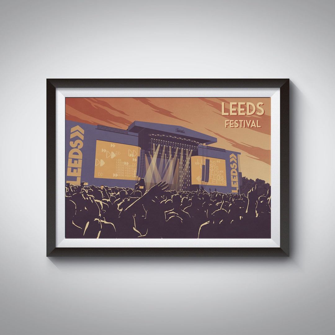 Leeds Festival Travel Poster