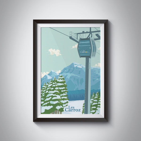 Les Carroz Ski Resort Travel Poster