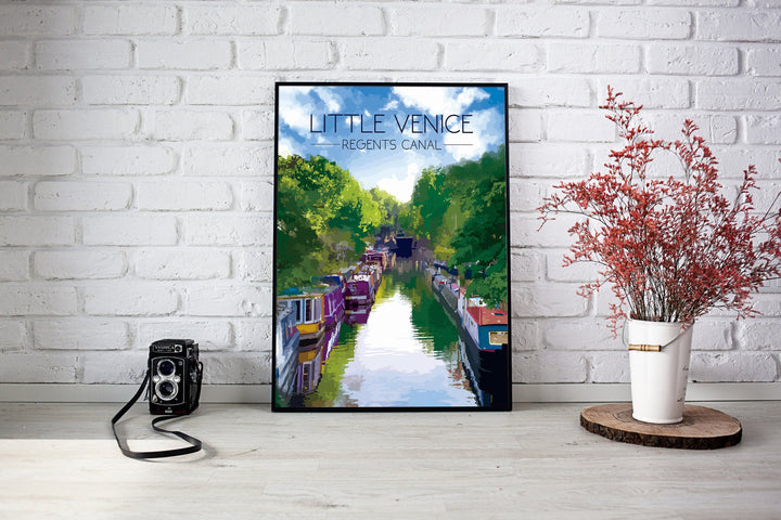 Little Venice Regents Canal Travel Poster