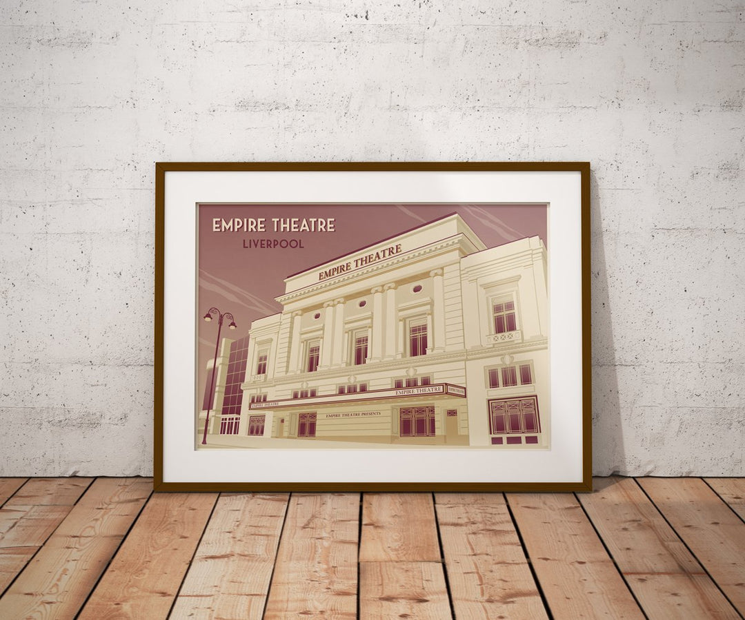 Liverpool Empire Theatre Travel Poster