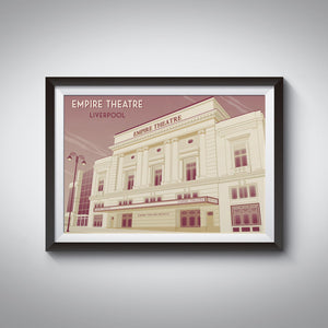 Liverpool Empire Theatre Travel Poster