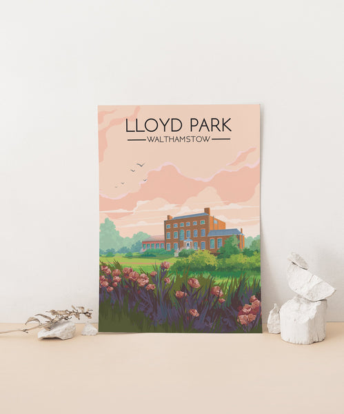 Lloyd Park London Travel Poster
