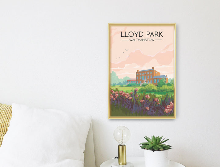 Lloyd Park London Travel Poster