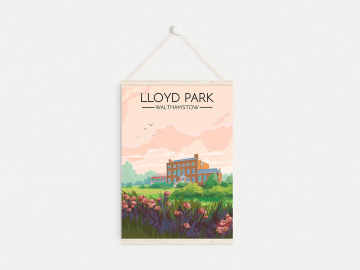 Lloyd Park London Travel Poster