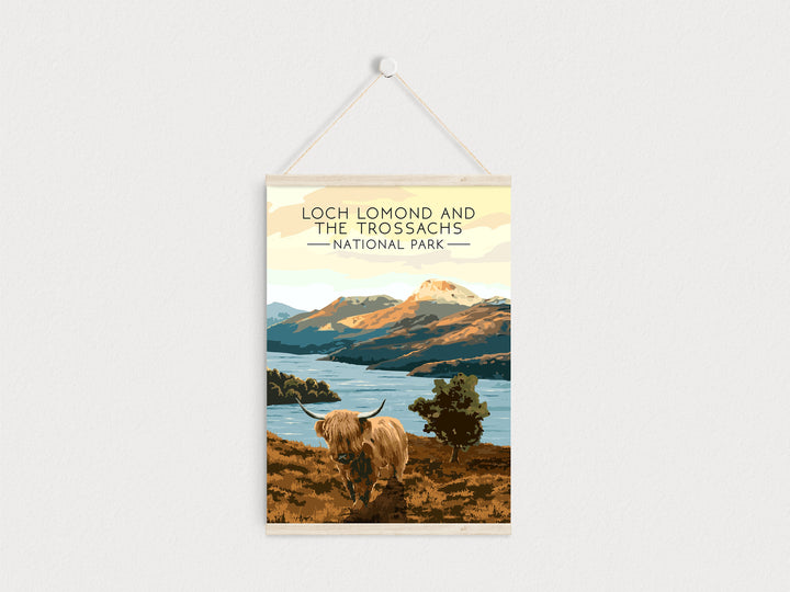 Loch Lomond & The Trossachs Scotland National Park Travel Poster