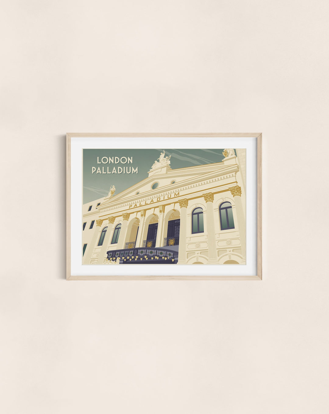 London Palladium Theatre Travel Poster