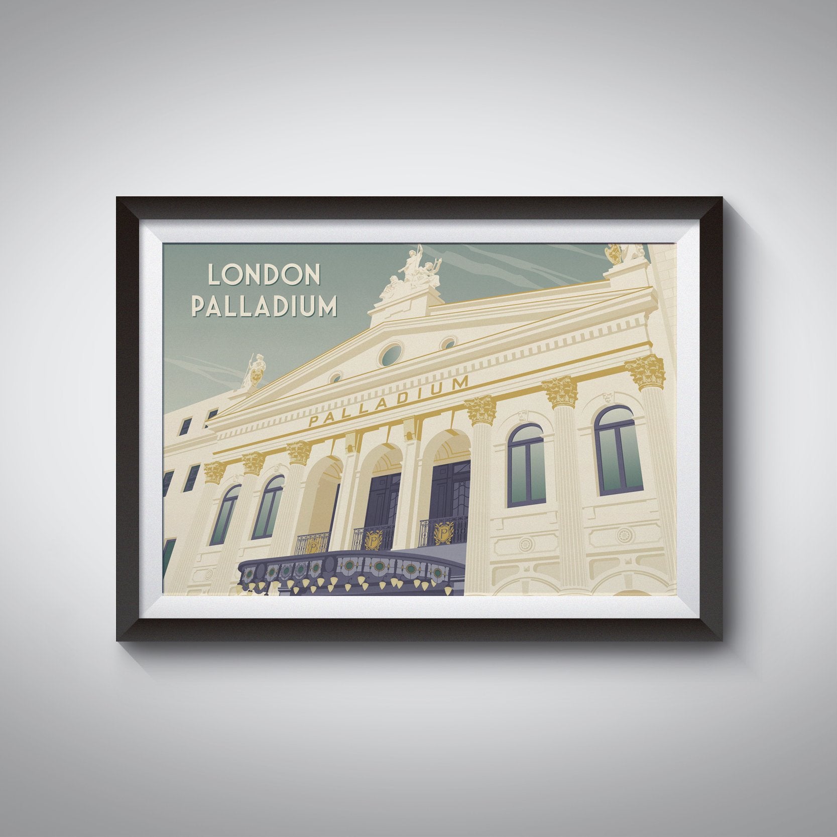 London Palladium Theatre Travel Poster