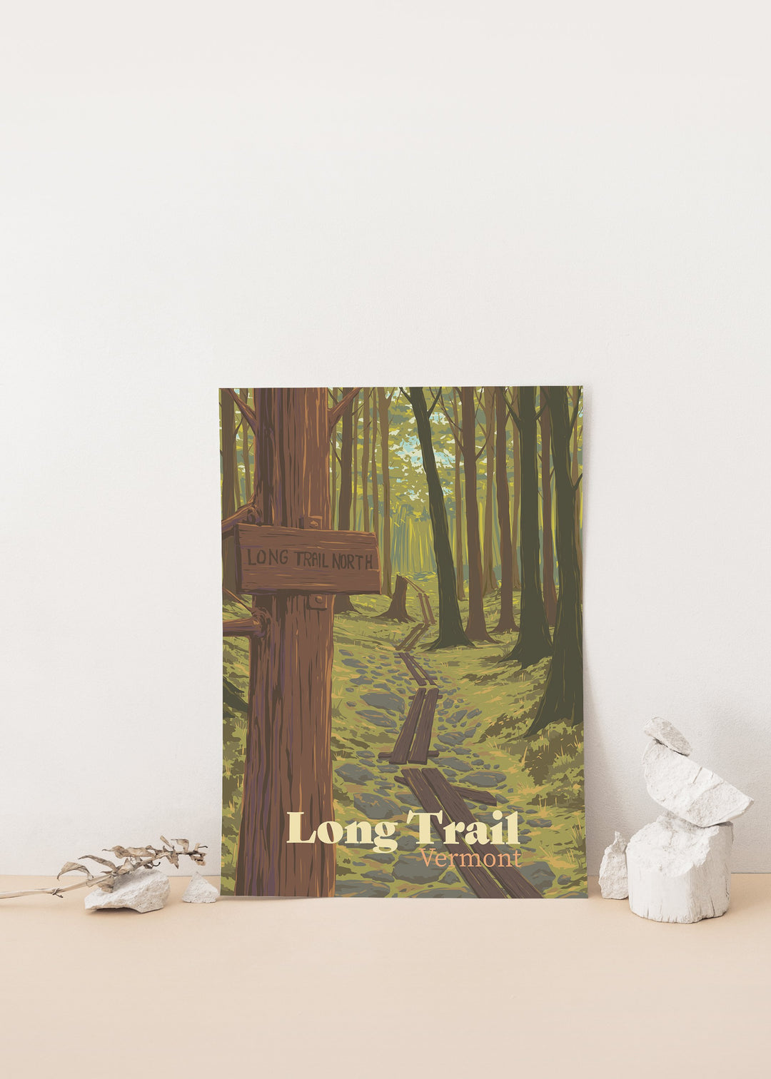 Long Trail, Vermont Travel Poster