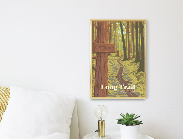 Long Trail, Vermont Travel Poster