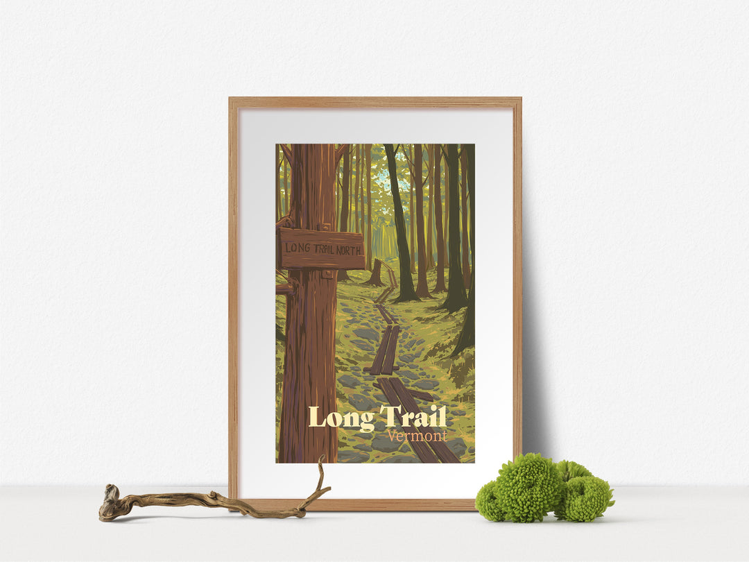 Long Trail, Vermont Travel Poster