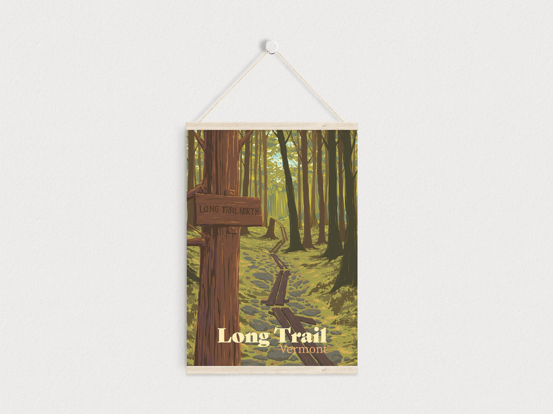 Long Trail, Vermont Travel Poster