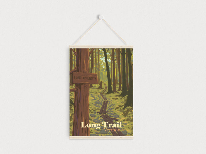 Long Trail, Vermont Travel Poster